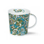 Mug dunoon porcelaine fine lomond kashmire vert 32cl