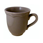 Mug en faience de couleur taupe avec poign�e