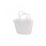 Panier en paille blanc