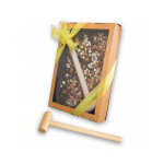 Plaque chocolat noir, amandes et fruits secs  casser castelain 450g