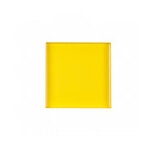 Plateau �maill� jaune 18x18 cm