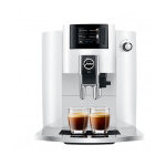 Robot caf� jura e6 piano white et 3 paquets de 250g de caf� en grains + 2 verres � caf� 8, 5cl offerts ...