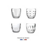 Set de 4 tasses expresso en verre la rochre 10cl