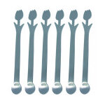 Set de 6 cuill�res moka avec embout tulipe