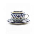Tasse bunzlau castle et soucoupe motif marrakech 20cl