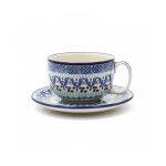 Tasse bunzlau castle et soucoupe motif marrakech 35cl