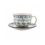 Tasse bunzlau castle et soucoupe motif summer wind 22, 5cl