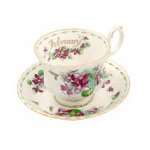 Tasse � th� et sa soucoupe f�vrier royal albert