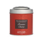 Th noir aromatis pomme chrie bote mtal vrac 100g