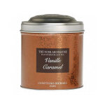 Th noir aromatis vanille caramel bote mtal vrac 100g