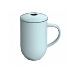 Tisani�re loveramics porcelaine et son infuseur m�tal bleu glacier 45cl