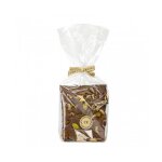 Trio de chocolats blanc, noir et lait agrments de fruits secs ou confits 250g