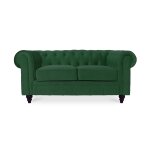 Canap� chesterfield velours 2 places altesse vert