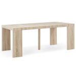 Table console extensible oxalys imitation chne clair
