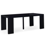 Table console extensible oxalys noir laque