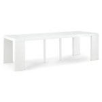 Table console extensible oxalys xl blanc laque