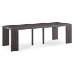 Table console extensible oxalys xl imitation bois wenge
