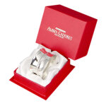 Aubry - cadoret 1890 rond de serviette godron - argent massif Aubry - cadoret 1890 rond de serviette godron - argent massif