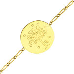 Augis gourmette arbre de vie aux coeurs - or jaune 18ct