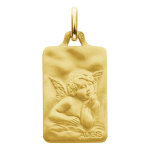 Augis médaille ange raphaël rectangle - or jaune 18ct Augis médaille ange raphaël rectangle - or jaune 18ct