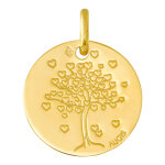 Augis médaille arbre de vie aux coeurs - or jaune 18ct Augis médaille arbre de vie aux coeurs - or jaune 18ct