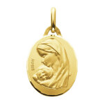 Augis médaille maternité ciselée - or jaune 18ct Augis médaille maternité ciselée - or jaune 18ct