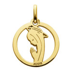 Augis médaille vierge ajourée - or jaune 18ct Augis médaille vierge ajourée - or jaune 18ct