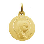 Augis médaille vierge rayonnante - or jaune 18ct Augis médaille vierge rayonnante - or jaune 18ct