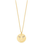 Collier chaine & mdaille ange lulucastagnette - or jaune 9ct