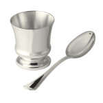Daniel crégut orfèvrerie coquetier et cuillère contemporain Daniel crégut orfèvrerie coquetier et cuillère contemporain