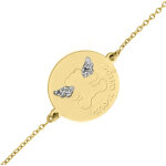Gourmette enfant ange lulucastagnette - or jaune 9ct