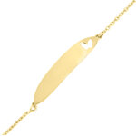 Gourmette papillon ajoure lulucastagnette - or jaune 9ct