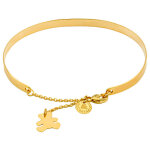 Jonc lulucastagnette - or jaune 9ct Jonc lulucastagnette - or jaune 9ct