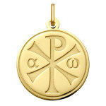 Maison de la médaille médaille chrisme - or jaune 18ct Maison de la médaille médaille chrisme - or jaune 18ct