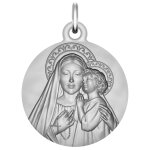 Maison de la médaille médaille notre dame du rosaire - argent massif Maison de la médaille médaille notre dame du rosaire - argent massif