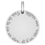 Maison de la médaille médaille fais de ta vie un rêve - argent massif Maison de la médaille médaille fais de ta vie un rêve - argent massif