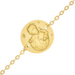 Maison de la mdaille  gourmette bb petit prince  protge ta plante  - or jaune 18ct