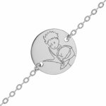 Maison de la mdaille gourmette bb petit prince au renard - or blanc 18ct