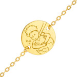 Maison de la mdaille  gourmette bb petit prince  save the planet  - or jaune 18ct
