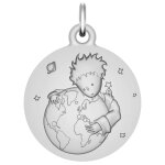 Maison de la médaille médaille petit prince protège ta planète - argent massif Maison de la médaille médaille petit prince protège ta planète - argent massif