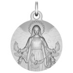 Maison de la médaille médaille vierge aux colombes - argent massif Maison de la médaille médaille vierge aux colombes - argent massif