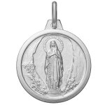 Maison de la médaille médaille vierge de lourdes - argent massif Maison de la médaille médaille vierge de lourdes - argent massif