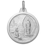 Maison de la médaille médaille notre dame de lourdes - argent massif Maison de la médaille médaille notre dame de lourdes - argent massif