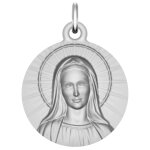 Maison de la médaille médaille vierge solaire - argent massif Maison de la médaille médaille vierge solaire - argent massif