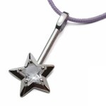 Mikado pendentif abracadabra cristal de roche - argent massif Mikado pendentif abracadabra cristal de roche - argent massif