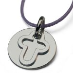 Mikado pendentif believe croix - argent massif et corne Mikado pendentif believe croix - argent massif et corne