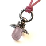 Mikado pendentif dummy quartz rose - argent massif Mikado pendentif dummy quartz rose - argent massif
