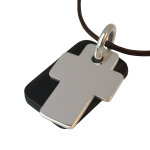 Mikado pendentif gospel - argent massif et corne Mikado pendentif gospel - argent massif et corne