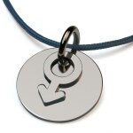 Mikado  pendentif  i am a boy  - or blanc 18ct