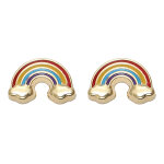 Mon premier bijou boucles d?oreilles arc en ciel - vis - or jaune 9ct Mon premier bijou boucles d?oreilles arc en ciel - vis - or jaune 9ct